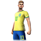 Conjunto CBF Amarelo 2022 no Free Fire - item Raro