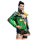 Conjunto Roqueira Tóxica no Free Fire - item Épico+