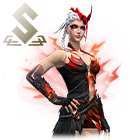 Conjunto Cólera do Dragão no Free Fire - item Mítico+