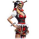 Conjunto Arremessadora de Capas no Free Fire - item Mítico