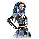 Conjunto Caveira Gótica no Free Fire - item Épico