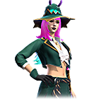 Conjunto Bruxa Sombria no Free Fire - item Épico+