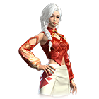 Conjunto Amazona Flamejante no Free Fire - item Épico+