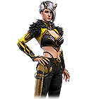 Conjunto Rainha Vespa no Free Fire - item Épico+