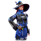 Conjunto Bruxona no Free Fire - item Mítico