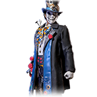 Conjunto Chapeleiro Insano no Free Fire - item Mítico