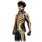 Conjunto Quebra-crânio Ouro no Free Fire - item Artefato