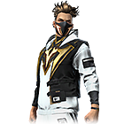 Conjunto Campeão Booyah no Free Fire - item Mítico