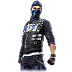 Conjunto Estrela das Sombras no Free Fire - item Épico+