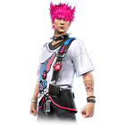 Conjunto Assimetria Feroz no Free Fire - item Épico+