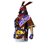 Conjunto Coelho de Chocolate no Free Fire - item Épico