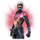 Conjunto Projeto Cosmos no Free Fire - item Mítico+