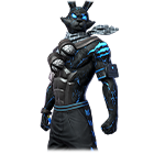 Conjunto Ciborgue Coelho no Free Fire - item Épico