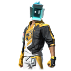 Conjunto Chegou o Pedido no Free Fire - item Mítico