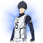 Conjunto Isagi (Time Branco) no Free Fire - item Mítico+