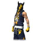 Conjunto Carrasco Dourado no Free Fire - item Épico