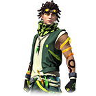 Conjunto Sibilo Tropical no Free Fire - item Mítico