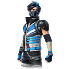 Conjunto Motoqueiro Esportivo no Free Fire - item Épico