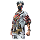 Conjunto Samurai Trajadão no Free Fire - item Épico