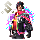 Conjunto Interferência Digital no Free Fire - item Mítico+