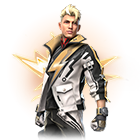 Conjunto Choquito Urbano no Free Fire - item Mítico+