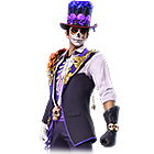 Conjunto Bruxão no Free Fire - item Mítico