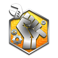 Emblema do Dia do Trabalho no Free Fire - item Comum