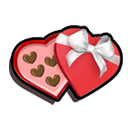 Coração de chocolate