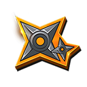 Token Shuriken no Free Fire - item Mítico
