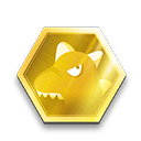 Token Dino Dourado no Free Fire - item Comum
