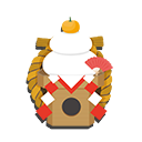 Token Kagami Mochi Marrom no Free Fire - item Comum