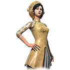 Conjunto Gueixa Dourada no Free Fire - item Épico