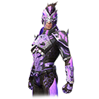 Conjunto Ameaça Violeta no Free Fire - item Épico+