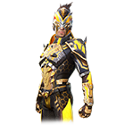 Conjunto Ameaça Dourada no Free Fire - item Épico+