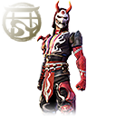 Conjunto Samurai Sangrento no Free Fire - item Épico