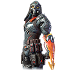 Conjunto Caçador de Ossos no Free Fire - item Mítico