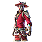 Conjunto Samurai Rubi no Free Fire - item Épico+