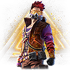 Conjunto Grafiteiro Incendiário no Free Fire - item Épico+