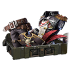 Conjunto Ordens do Capitão no Free Fire - item Épico