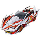 Carro Esportivo - Deus Raposa no Free Fire - item Mítico