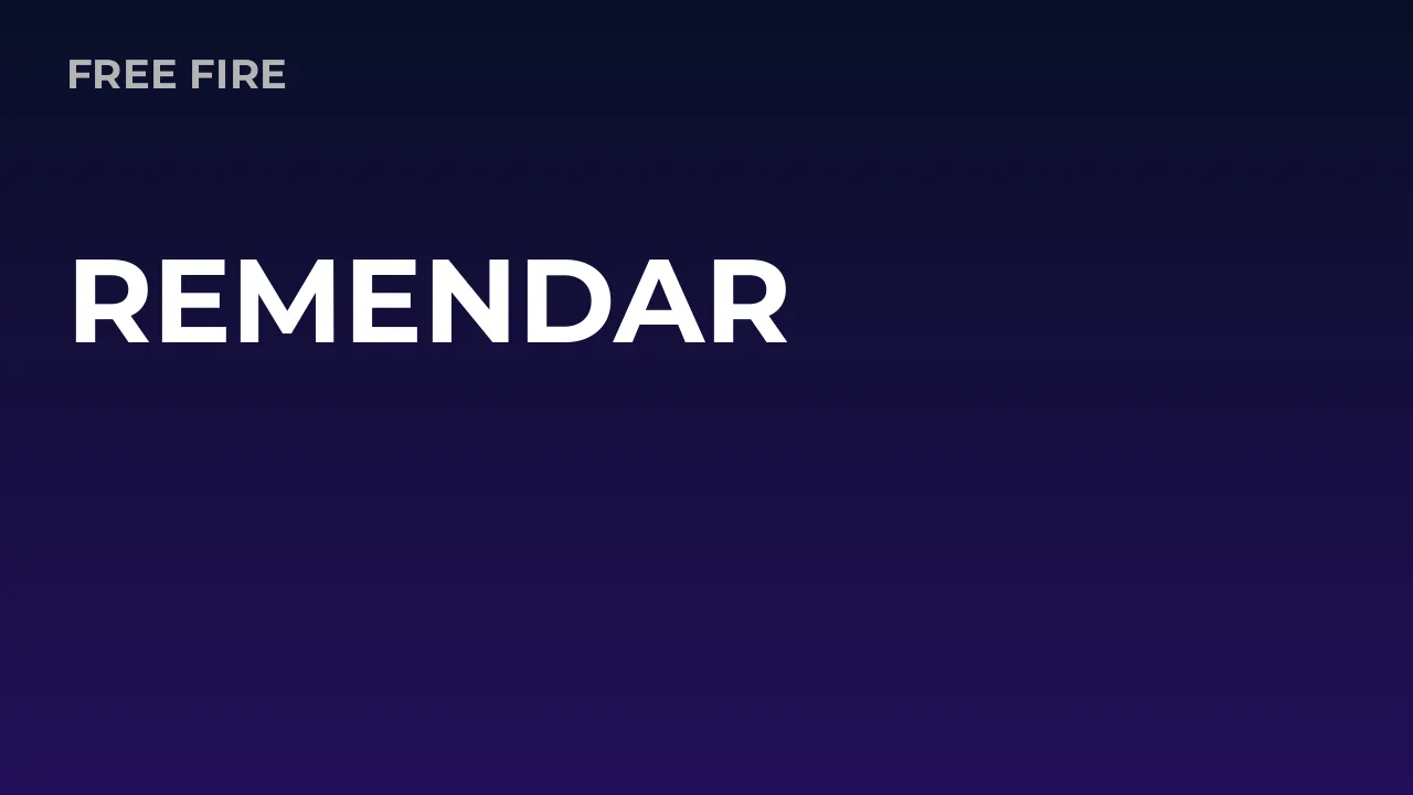 Remendar no Free Fire: como conseguir, raridade e detalhes (2026 ...
