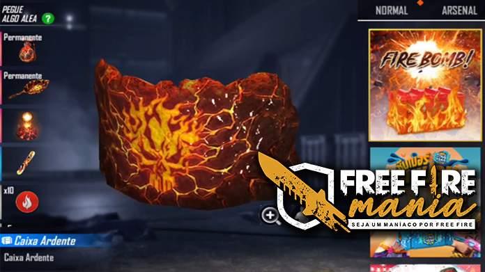 Burning Box on Free Fire