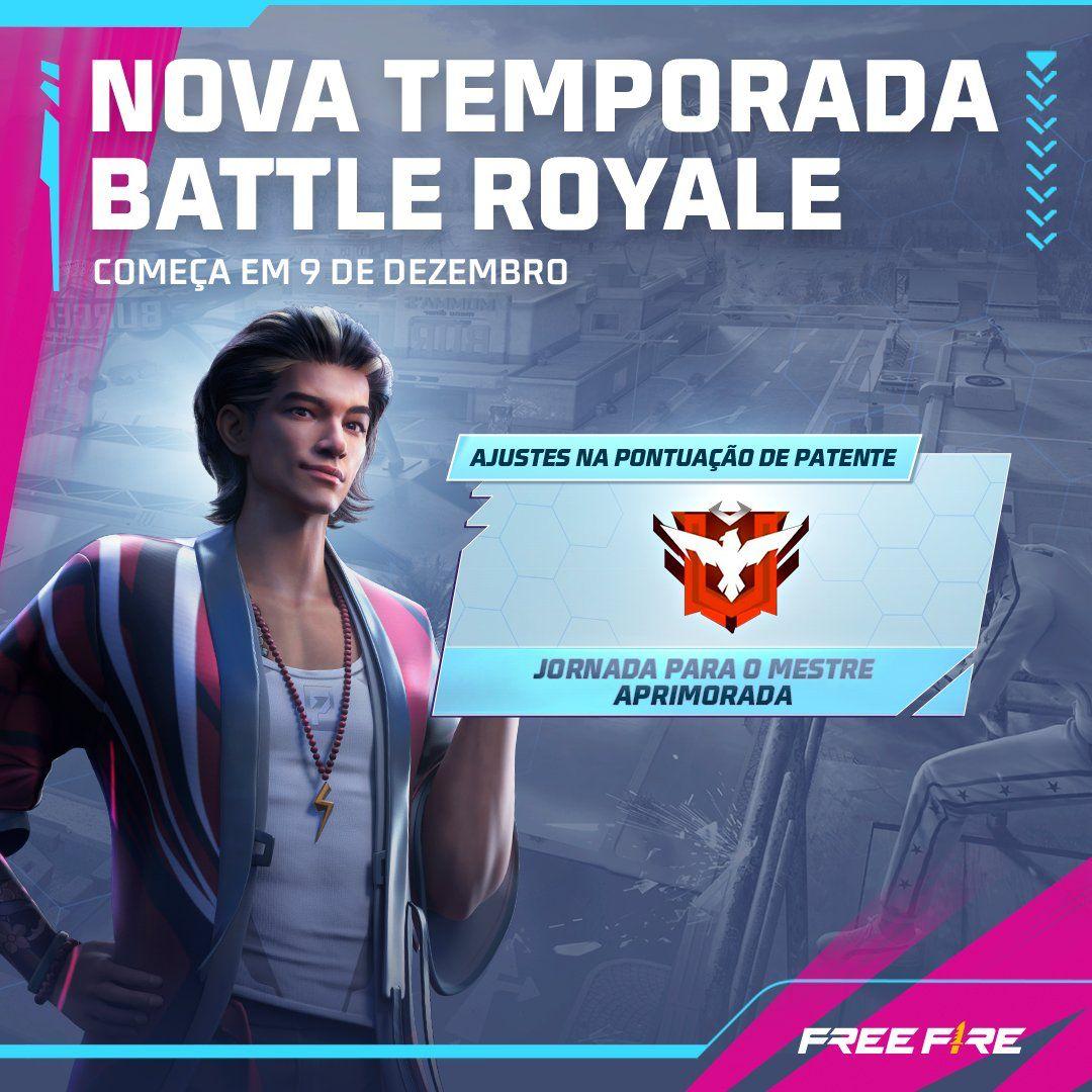 Free Fire: conheça as novas patentes e recompensas da ranqueada