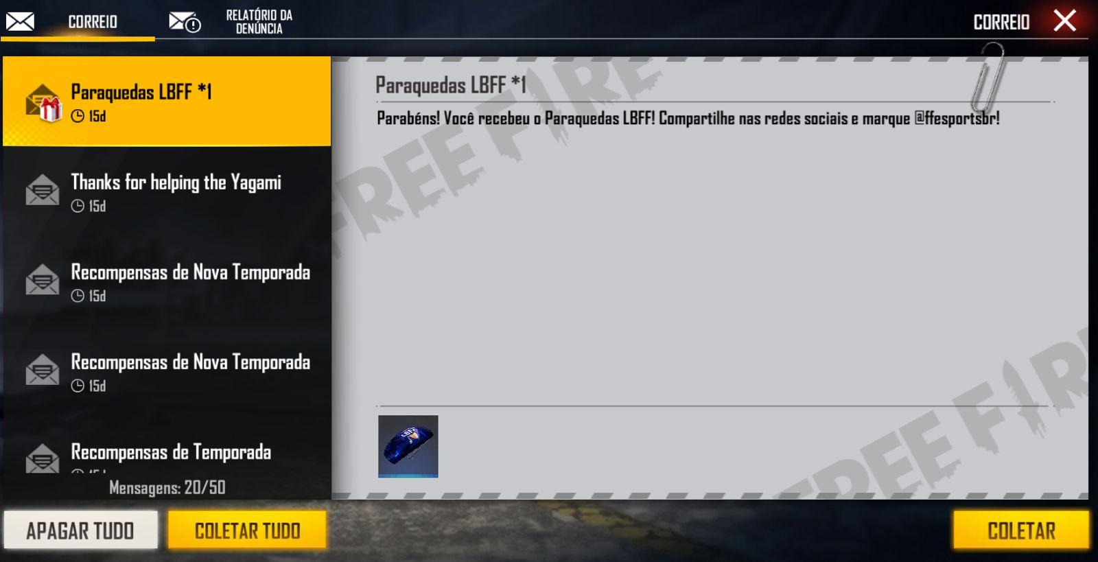 Resgatar Código Free Fire: final da LBFF válido, universal e