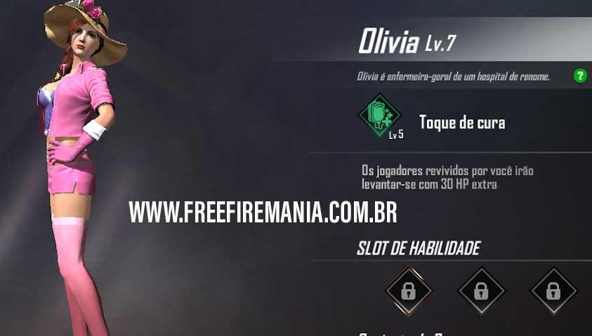 Cor verde habilidade personagem free fire