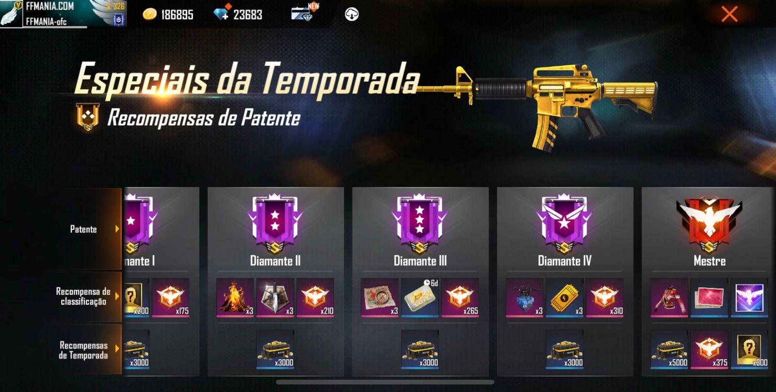 Contra Squad ranqueado Free Fire: entenda patentes e estrelas do