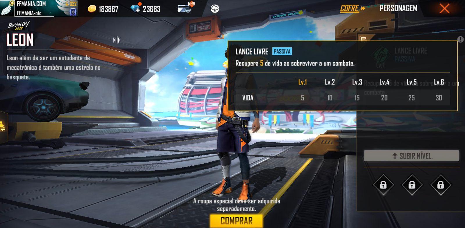 Leon skill in Free Fire