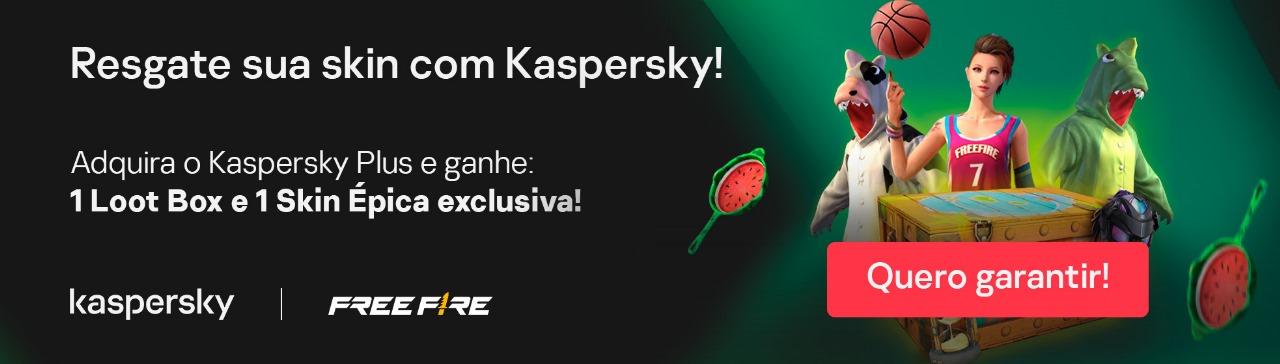Parceria Free Fire e Kaspersky disponibiliza CODIGUIN FF exclusivo