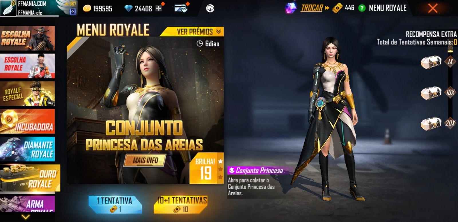 URGENTE!! MELHOR ATUALIZAÇÃO DO FREE FIRE 2023, NOVO OURO ROYALE, NOVOS  PASSES, PERSONAGENS E MAIS 