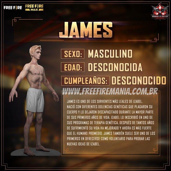 Novo personagem do Free Fire pode se chamar James